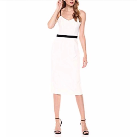 Dress the Population Dresses & Skirts - DRESS THE POPULATION Emma spaghetti Bodycon White